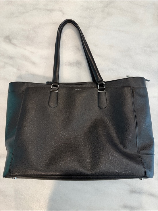 Tumi Handbags - Tumi Sinclair Nora Black Textured Saffiano Leather Laptop Business Tote Bag
